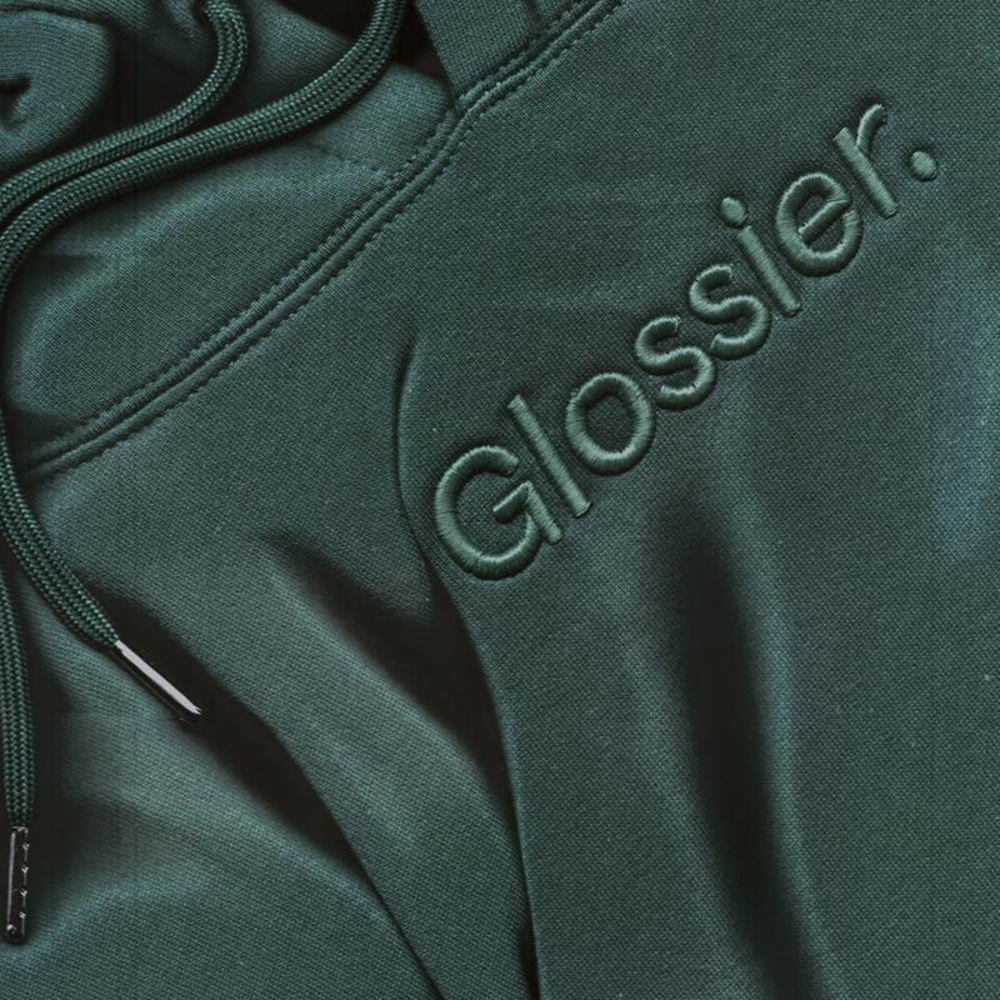Limited Edition Green Glossier Hoodie Size XL NWOT